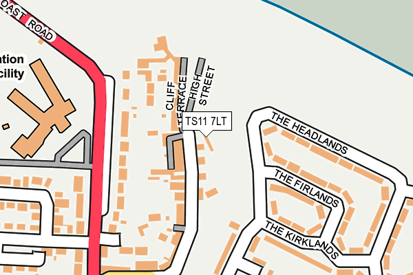 TS11 7LT map - OS OpenMap – Local (Ordnance Survey)