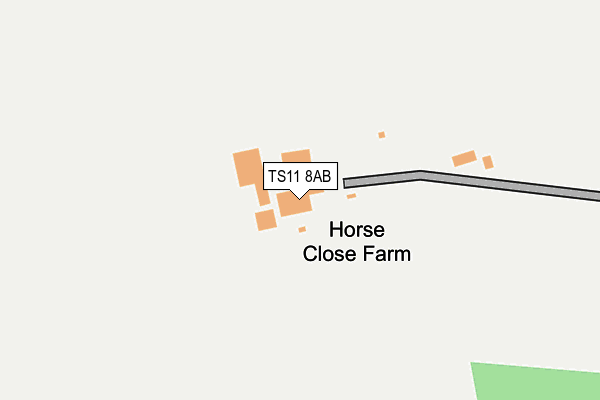 TS11 8AB map - OS OpenMap – Local (Ordnance Survey)