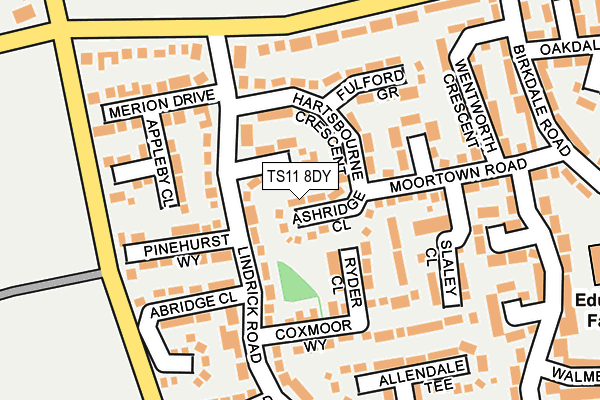 TS11 8DY map - OS OpenMap – Local (Ordnance Survey)