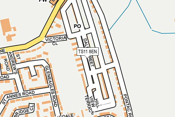 TS11 8EN map - OS OpenMap – Local (Ordnance Survey)