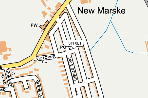 TS11 8ET map - OS OpenMap – Local (Ordnance Survey)