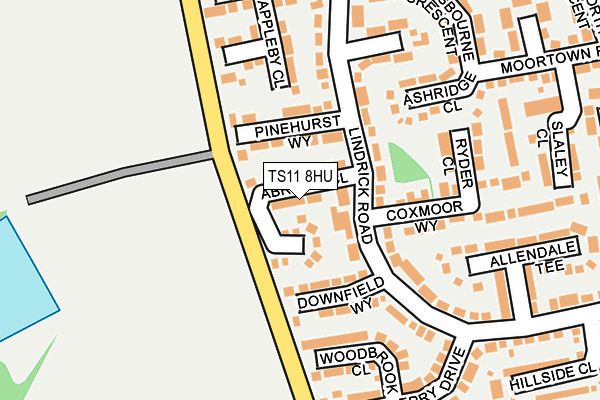 TS11 8HU map - OS OpenMap – Local (Ordnance Survey)