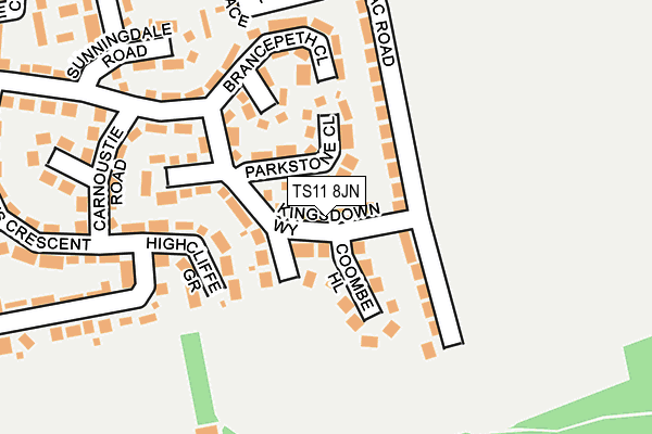 TS11 8JN map - OS OpenMap – Local (Ordnance Survey)