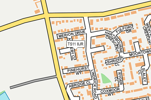 TS11 8JR map - OS OpenMap – Local (Ordnance Survey)