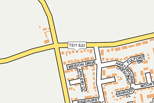 TS11 8JU map - OS OpenMap – Local (Ordnance Survey)