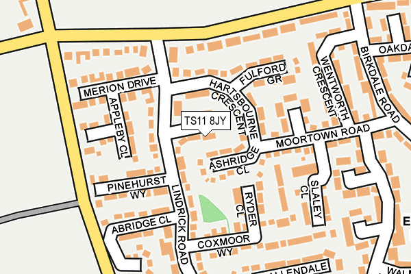 TS11 8JY map - OS OpenMap – Local (Ordnance Survey)