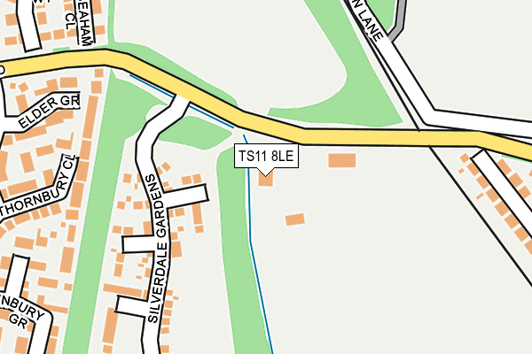 TS11 8LE map - OS OpenMap – Local (Ordnance Survey)