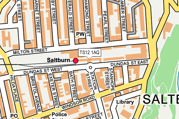 Map of SIGNALS SALTBURN LIMITED at local scale