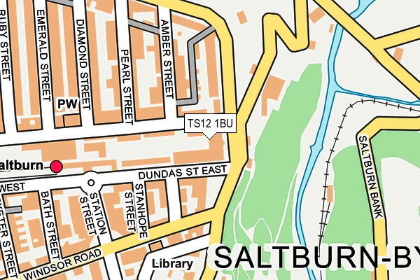 TS12 1BU map - OS OpenMap – Local (Ordnance Survey)