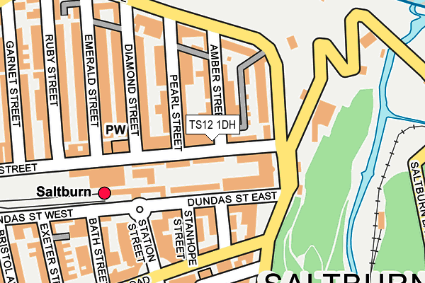 Map of SALTBURN FOOD LTD at local scale