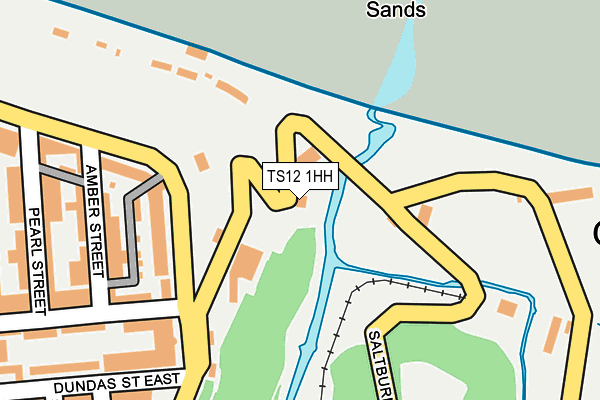 TS12 1HH map - OS OpenMap – Local (Ordnance Survey)