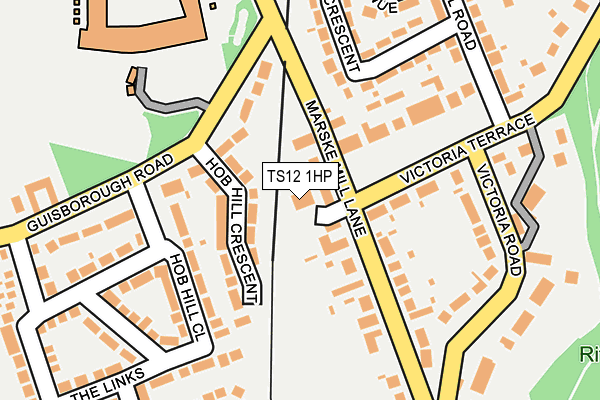 TS12 1HP map - OS OpenMap – Local (Ordnance Survey)