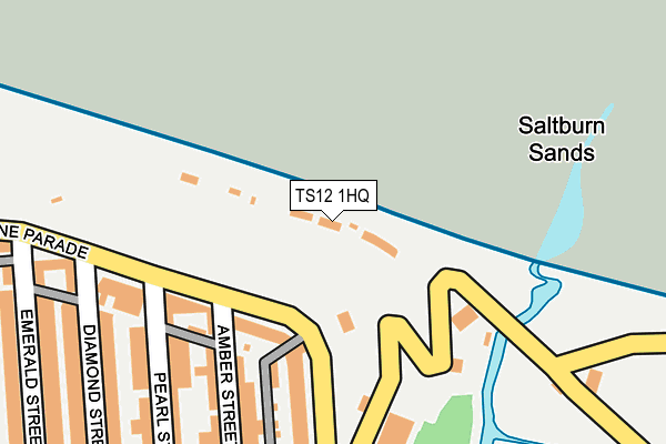 TS12 1HQ map - OS OpenMap – Local (Ordnance Survey)