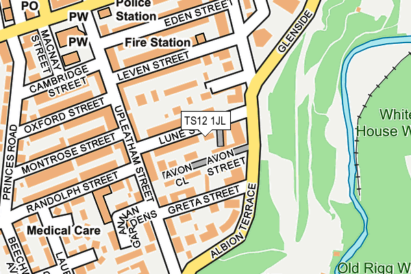 TS12 1JL map - OS OpenMap – Local (Ordnance Survey)