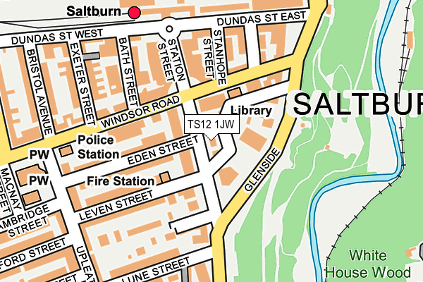 Map of CLAIRE HOUSE (SALTBURN) LTD at local scale