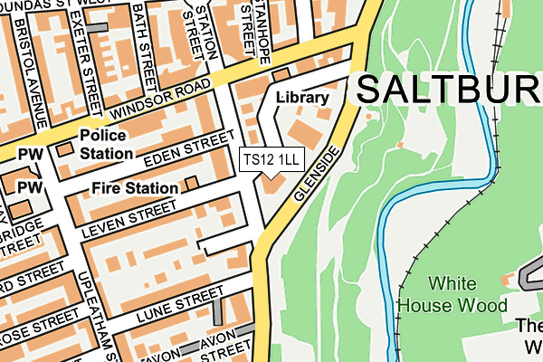 TS12 1LL map - OS OpenMap – Local (Ordnance Survey)