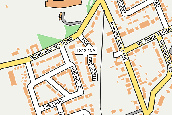 TS12 1NA map - OS OpenMap – Local (Ordnance Survey)