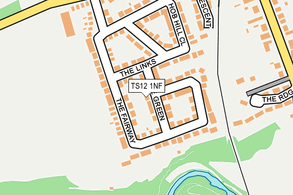 TS12 1NF map - OS OpenMap – Local (Ordnance Survey)