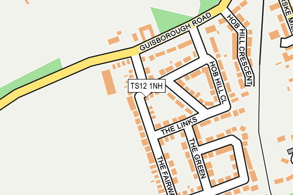 TS12 1NH map - OS OpenMap – Local (Ordnance Survey)