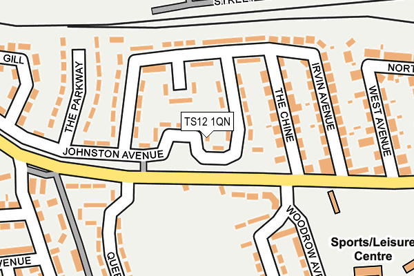 TS12 1QN map - OS OpenMap – Local (Ordnance Survey)