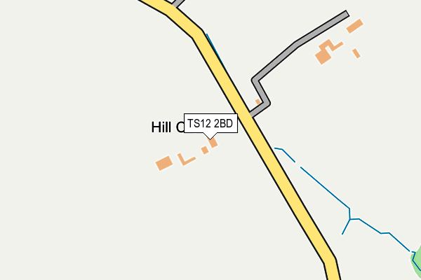 TS12 2BD map - OS OpenMap – Local (Ordnance Survey)