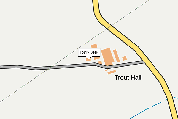 TS12 2BE map - OS OpenMap – Local (Ordnance Survey)