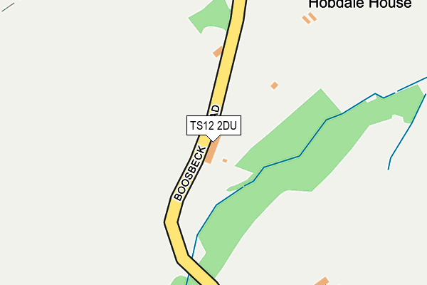 TS12 2DU map - OS OpenMap – Local (Ordnance Survey)