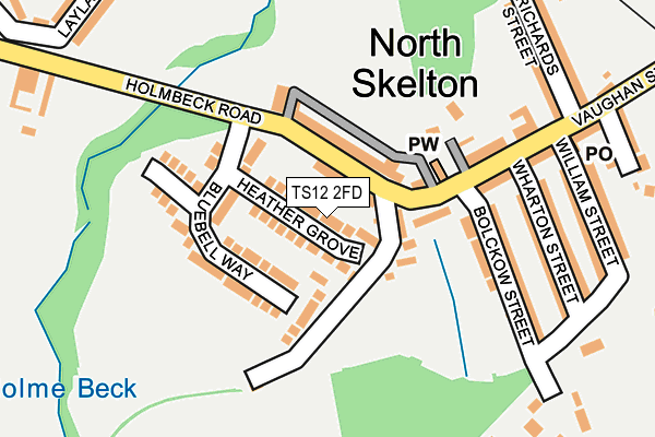 TS12 2FD map - OS OpenMap – Local (Ordnance Survey)