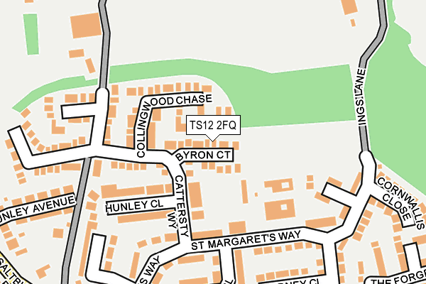 TS12 2FQ map - OS OpenMap – Local (Ordnance Survey)