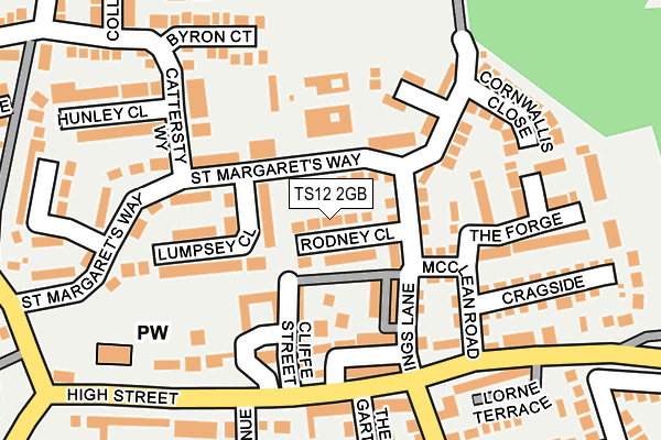 TS12 2GB map - OS OpenMap – Local (Ordnance Survey)