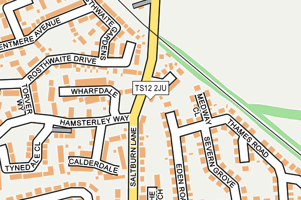 TS12 2JU map - OS OpenMap – Local (Ordnance Survey)