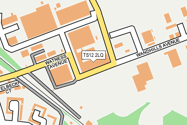 TS12 2LQ map - OS OpenMap – Local (Ordnance Survey)