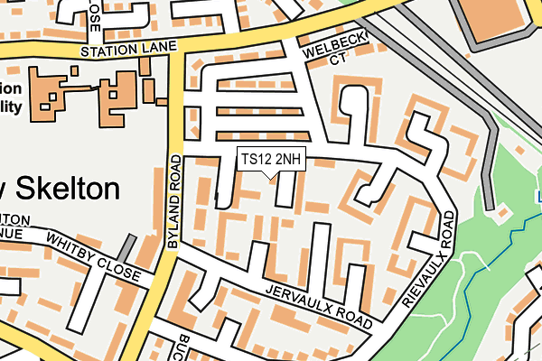 TS12 2NH map - OS OpenMap – Local (Ordnance Survey)