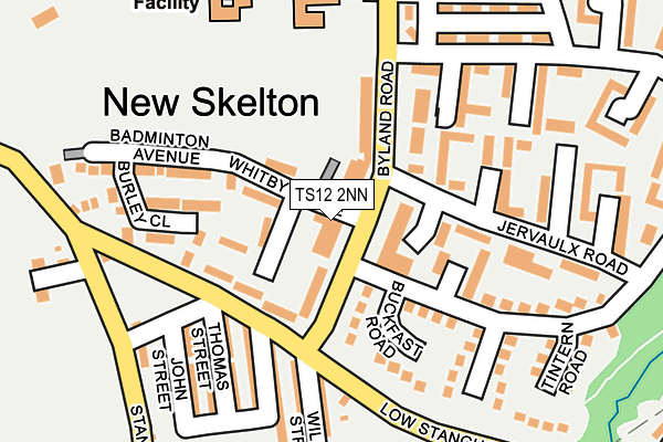 TS12 2NN map - OS OpenMap – Local (Ordnance Survey)