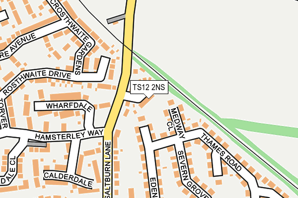 TS12 2NS map - OS OpenMap – Local (Ordnance Survey)