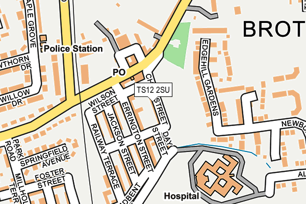 TS12 2SU map - OS OpenMap – Local (Ordnance Survey)