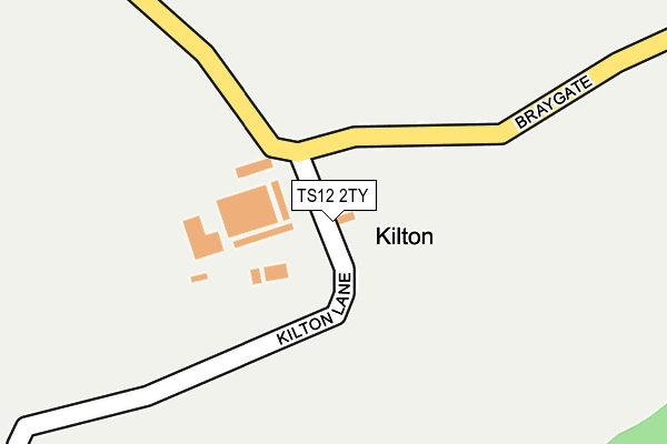 TS12 2TY map - OS OpenMap – Local (Ordnance Survey)