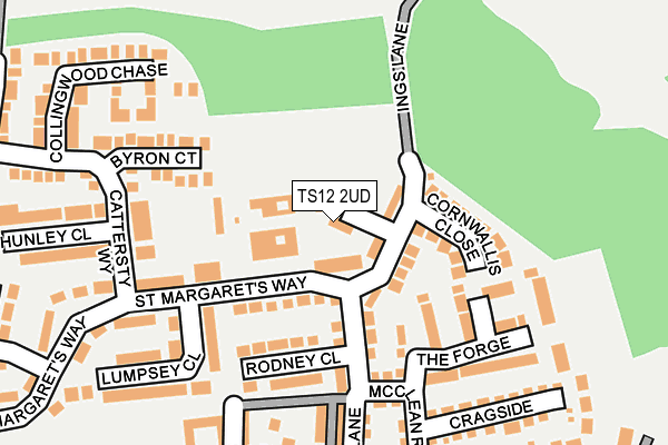 TS12 2UD map - OS OpenMap – Local (Ordnance Survey)