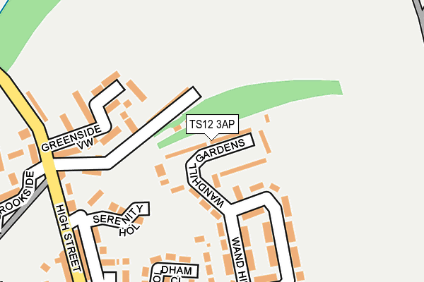 TS12 3AP map - OS OpenMap – Local (Ordnance Survey)