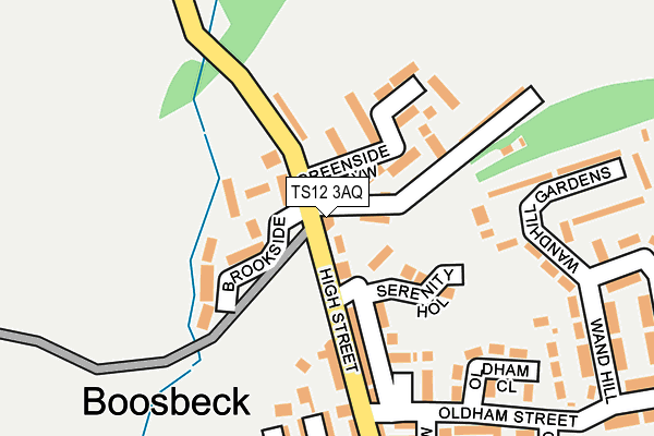 TS12 3AQ map - OS OpenMap – Local (Ordnance Survey)