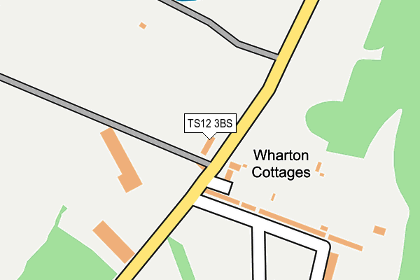 TS12 3BS map - OS OpenMap – Local (Ordnance Survey)