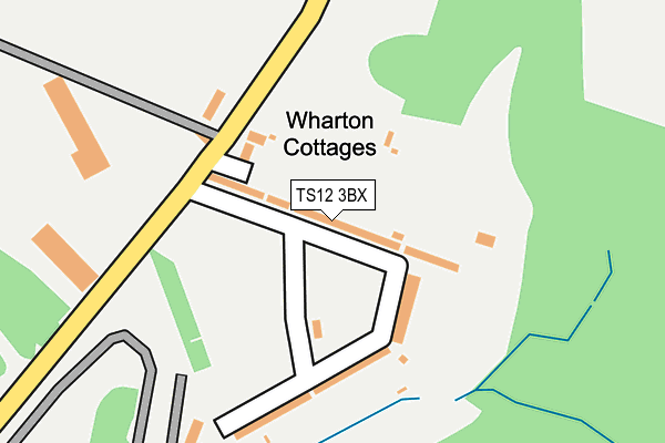 TS12 3BX map - OS OpenMap – Local (Ordnance Survey)