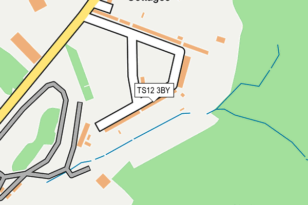 TS12 3BY map - OS OpenMap – Local (Ordnance Survey)