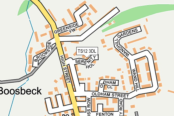 TS12 3DL map - OS OpenMap – Local (Ordnance Survey)