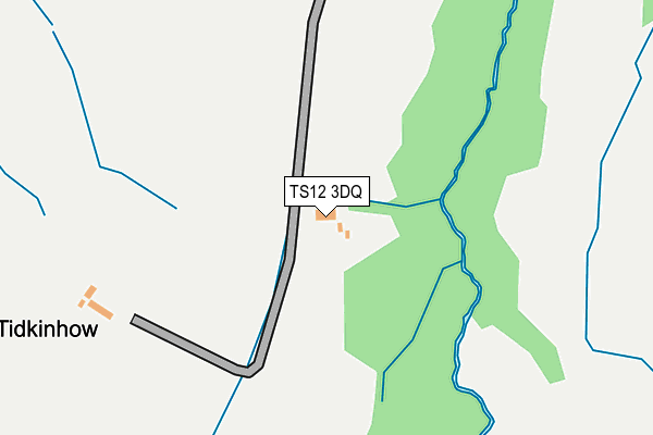 TS12 3DQ map - OS OpenMap – Local (Ordnance Survey)