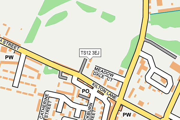 TS12 3EJ map - OS OpenMap – Local (Ordnance Survey)