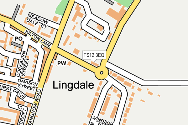 TS12 3EQ map - OS OpenMap – Local (Ordnance Survey)