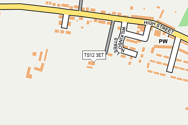 TS12 3ET map - OS OpenMap – Local (Ordnance Survey)