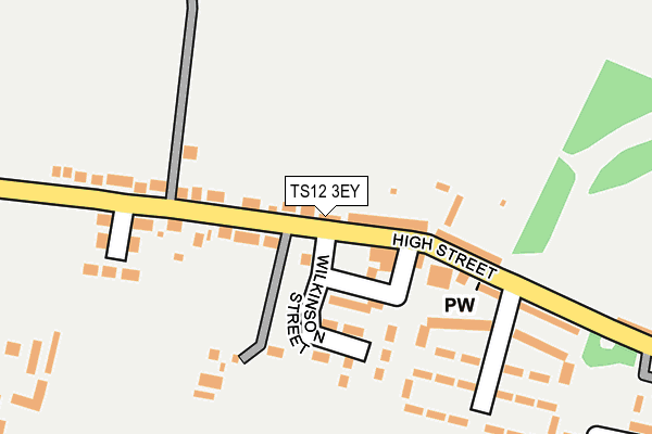 TS12 3EY map - OS OpenMap – Local (Ordnance Survey)