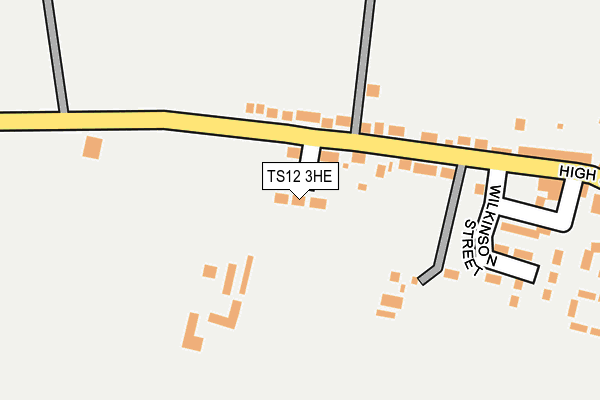 TS12 3HE map - OS OpenMap – Local (Ordnance Survey)